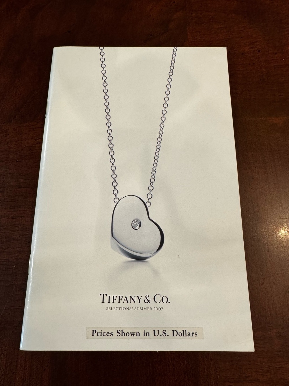 Tiffany & Co. Selections Summer 2007 Printing Advertising Jewelry Catalog Prices